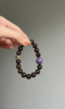 Multi-Angle 10mm Smoky Quartz & Charoite Bracelet, Charoite & Smoky Match, Earth-Wood-Metal Energy Shows Diverse Charm
