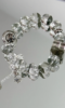 Display of Green Phantom Quartz & Neo-Chinese Silver Bracelet, Silver Totems Show Wood-Gold Neo-Chinese Philosophy