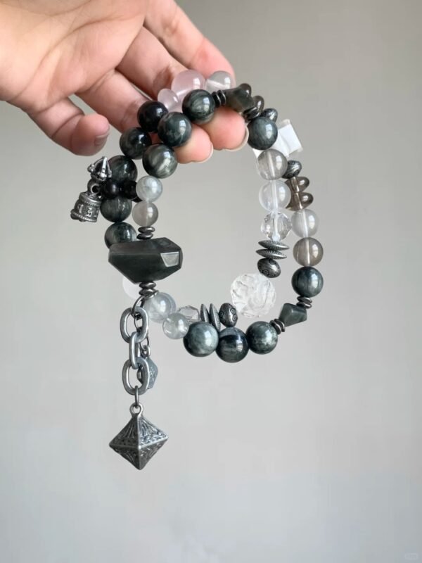 Agarwood Beads Detail, Earth Stabilizes Aura, Nurtures Heart-Chakra Calm