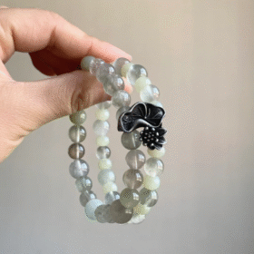 Detail of Hetian Jade Beads, Earth Element Calms Mind, Emotions Settle Like Lotus Serenity