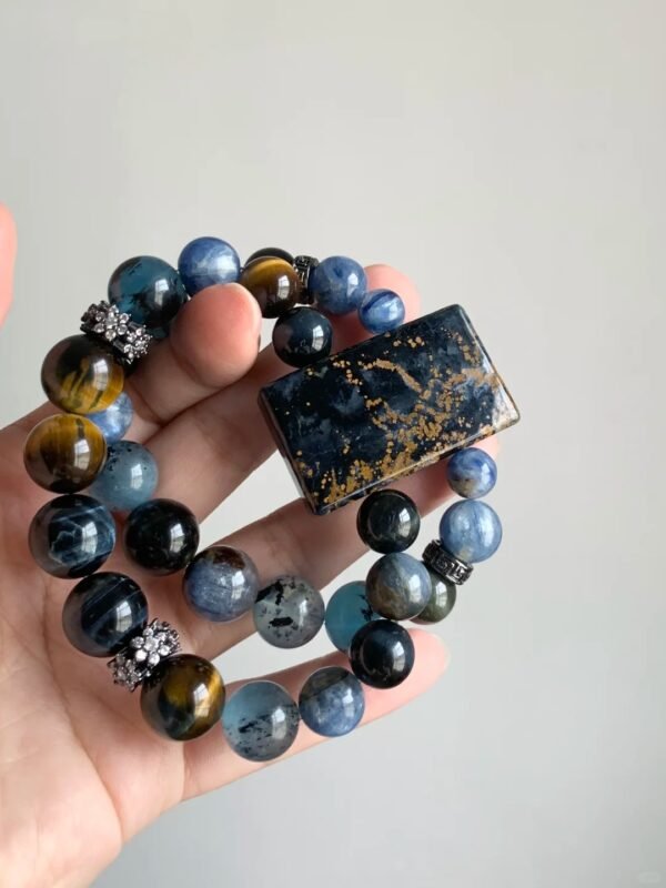 Irregular Pietersite Pendant Close-Up, Fire Element Boosts Ambition, Ideas Erupt Like Flame