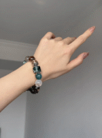 Layered Bracelet Effect, 925 Silver Links, Metal-Water-Wood Five Elements Manifestation Upgrade