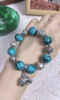 DIY Detail of Phoenix Pine Bracelet, Silver Stringing & Stone Combination, Wood-Metal Creativity Building