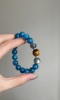 Wearing Blue Apatite Bracelet, Phosphorescence & Tiger-Moon Flow, Water-Earth Transformation