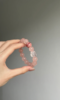 Wrist-Worn Madagascar Rose Quartz Bracelet, Rose Quartz & Rhodochrosite Echo, Fire Energy Manifests