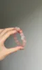 Wrist-Worn Madagascar Rose Quartz Bracelet, Rose Quartz & Rhodochrosite Echo, Fire Energy Manifests