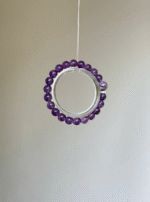 Dual-View of Amethyst Bracelet, Amethyst Flow, Fire Energy Transformation