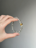Wearing Chlorite Quartz Bracelet, Phantom Layers & Citrine Flow, Wood-Earth Transformation