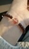 Close-Up of Strawberry Quartz & Gold-Plated Silver, Fire-Metal Manifests Love