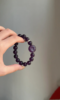 Hand-Touching Amethyst Bracelet, Water-Metal Sync Boosts Mental Focus