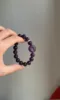 Hand-Touching Amethyst Bracelet, Water-Metal Sync Boosts Mental Focus