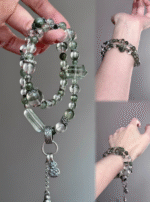 Multi-View of Silver Pendant, Metal Veins Seal Energy Cycle