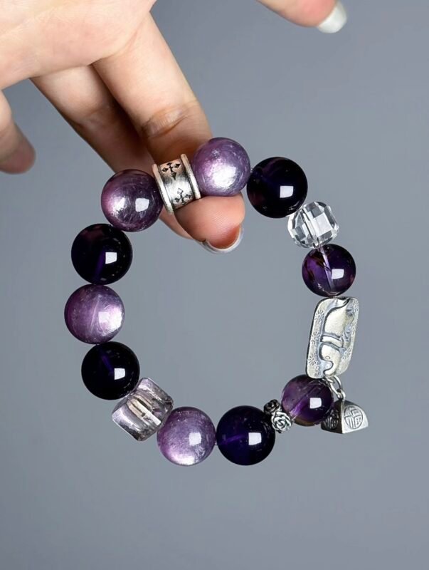 Close-Up of Silver Mandala Totem, Metal Veins Carve Protection Spells