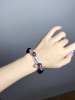 Hand-Touching Amethyst Bracelet, Water-Metal Sync Boosts Focus & Calm