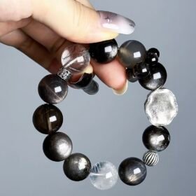 Multi-View of Layered Black Hole Bracelet, Water-Metal-Earth Energy Merges