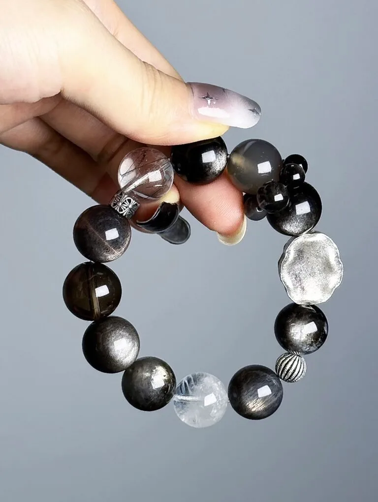 Multi-View of Layered Black Hole Bracelet, Water-Metal-Earth Energy Merges