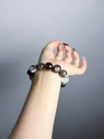 Wrist-Wearing Black Hole Bracelet, 925 Silver Anchors Protection Energy