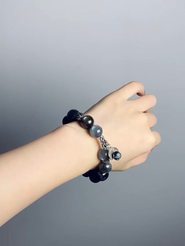 Hand-Touching Far Sea Starry Night Bracelet, Water-Metal-Earth Sync Boosts Mental Focus