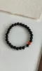 Single-Row Obsidian & Agate Bracelet, Fire Veins Ignite Action Energy