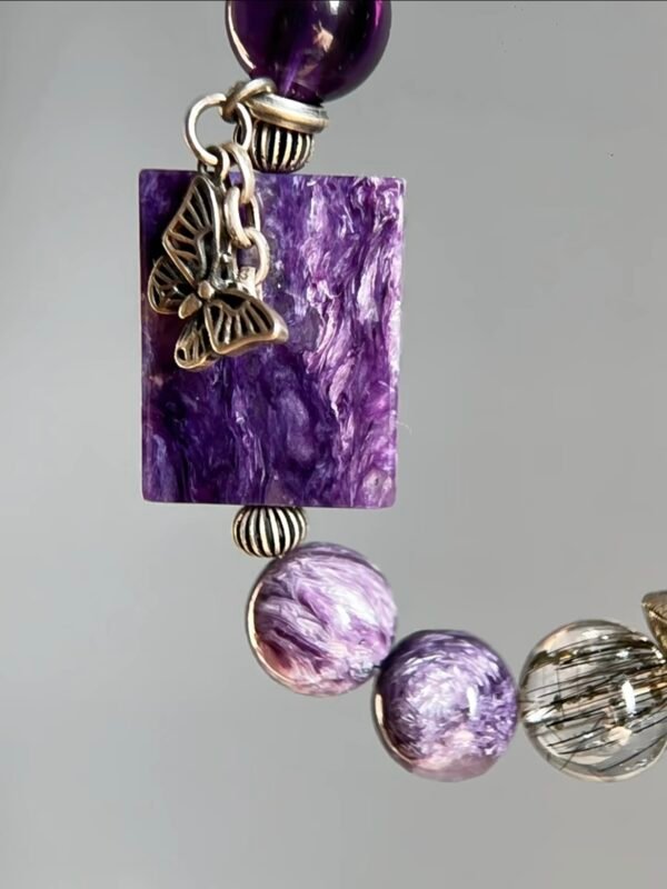 Silver Accent Details, Metal Veins Carve Spiritual Spells