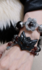 Close-Up of Xiu Jade Fox Mask, Earth Veins Hold Protection Blade