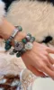 Hand-Wearing Phoenix Turquoise & Silver Bracelet, Wood-Metal Energy Weaves Spiritual Awakening Field