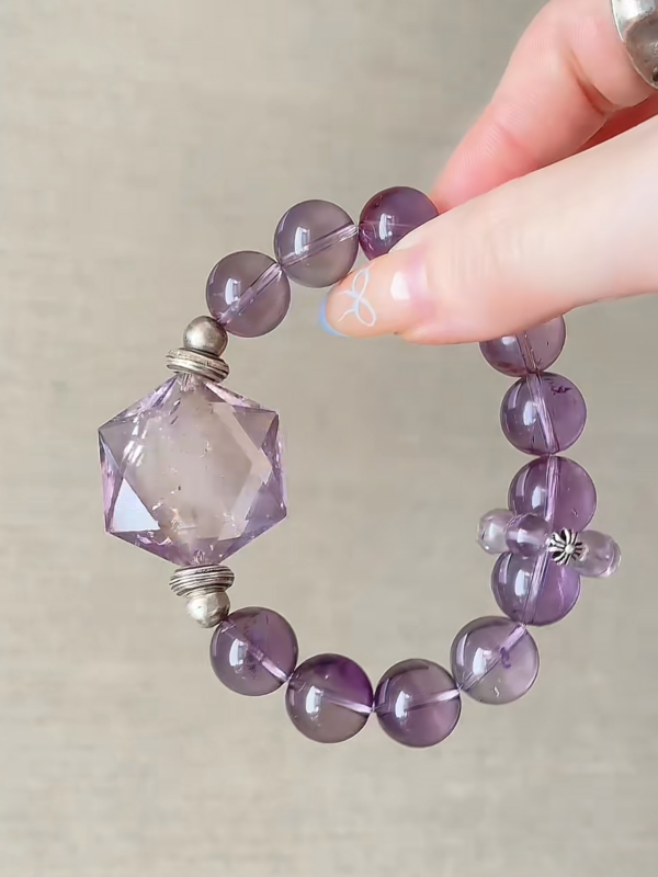 Amethyst Azeztulite Bracelet In Box, Water-Metal Manifestation Finale