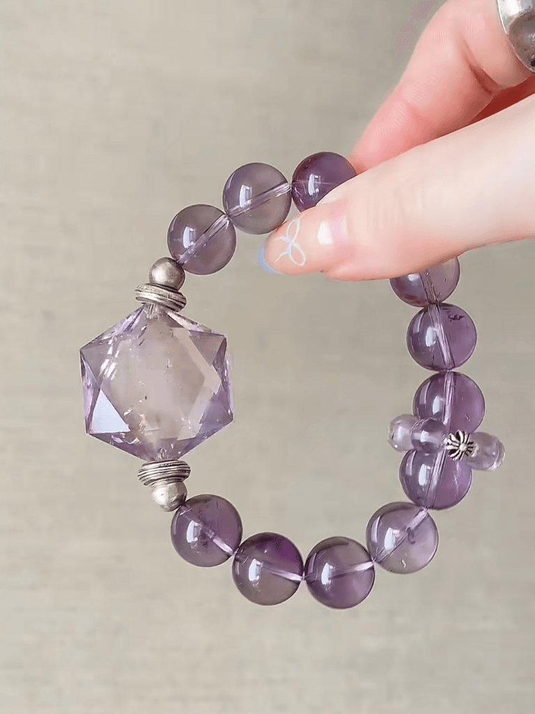 Amethyst Azeztulite Bracelet In Box, Water-Metal Manifestation Finale
