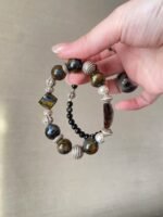 Detail of Pietersite Bracelet, Fire-Water-Metal Power Engine