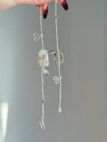 Hand-Wearing Tree-Shaped Crystal & 925 Silver Bracelet, Water-Metal Energy Weaves Growth Field