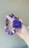 Multi-View of Charoite Bracelet, Wood-Fire Energy Resonance