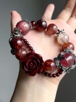 Multi-View of Multi-Gem Bracelet, Fire-Metal Energy Symphony