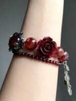 Cinnabar Rose Bracelet Display, Fire-Metal Sync Boosts Action Surge