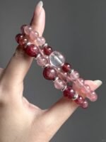Close-Up of Multi-Gem Bracelet, Love Blade In Earth-Fire-Metal