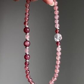 Layered Multi-Gem Bracelet, Earth-Fire-Metal Love Matrix