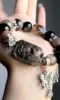 Hand-Showing Sunstone Main Bead, Passion Codes In Fire Veins