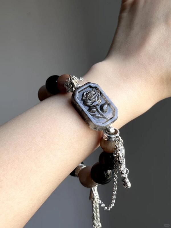 Hand-Adjusting Multi-Gem Bracelet, Earth-Fire-Water-Metal Sync Boosts Fate Awakening