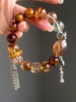 Layered Multi-Gem Bracelet, Fire-Earth-Metal Manifestation Matrix
