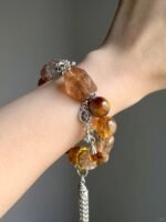Hand-Adjusting Multi-Gem Bracelet, Fire-Earth-Metal Sync Boosts Fate Awakening