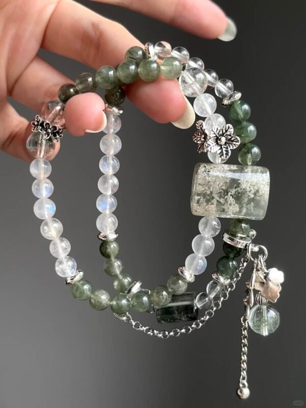 Hand-Wearing Multi-Gem Layers, Wood-Water-Metal Awakening Matrix