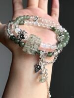 Multi-View of Multi-Gem Bracelet, Wood-Water-Metal Energy Cycle