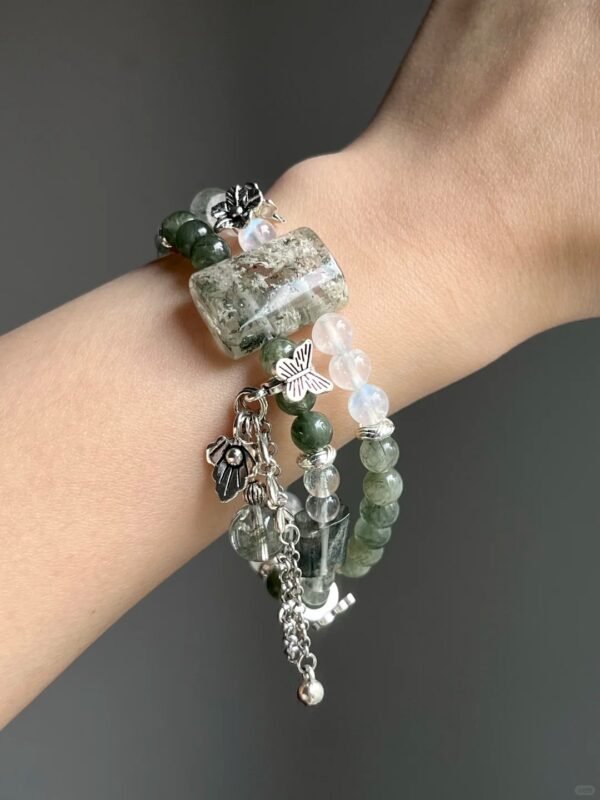 Detail of Multi-Gem Bracelet, Wood-Water-Metal Growth Engine Activates