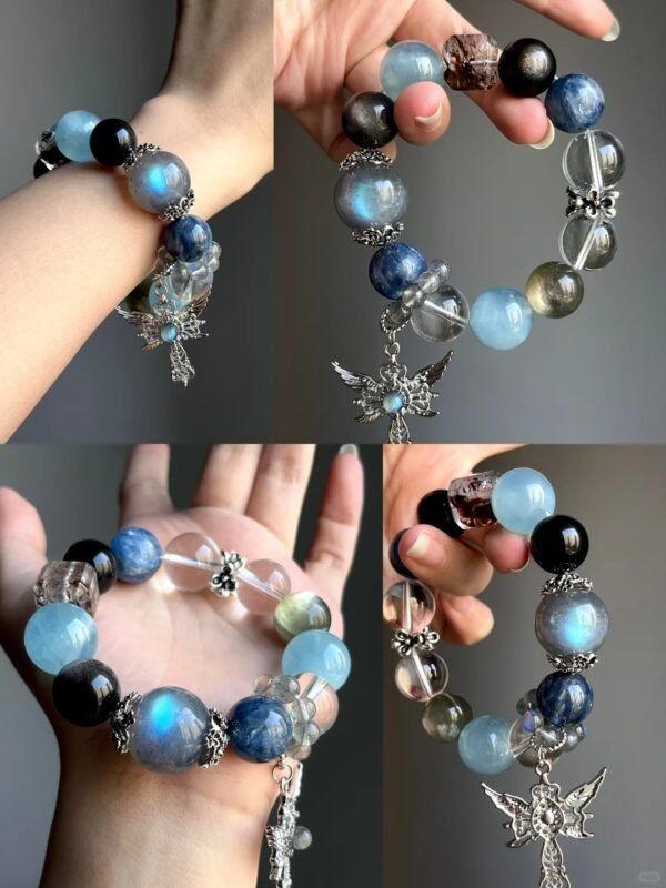 Multi-Gem Bracelet Display, Water-Metal Spiritual Finale