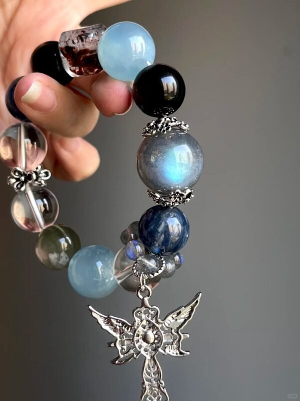 Multi-View of Multi-Gem Bracelet, Water-Metal Energy Cycle