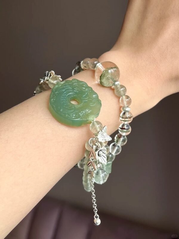 Hand-Adjusting Multi-Gem Bracelet, Earth-Wood-Metal Sync Boosts Nature Awakening