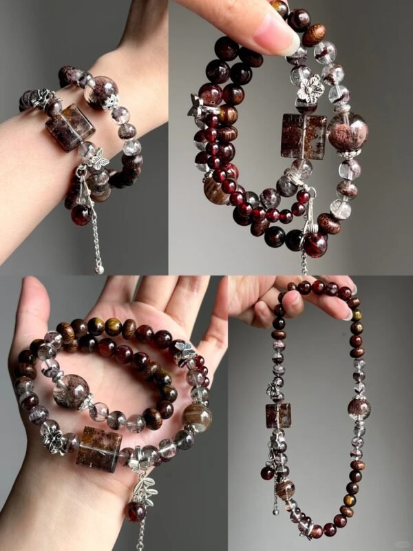 Multi-Gem Bracelet Display, Fire-Earth-Metal Power Finale