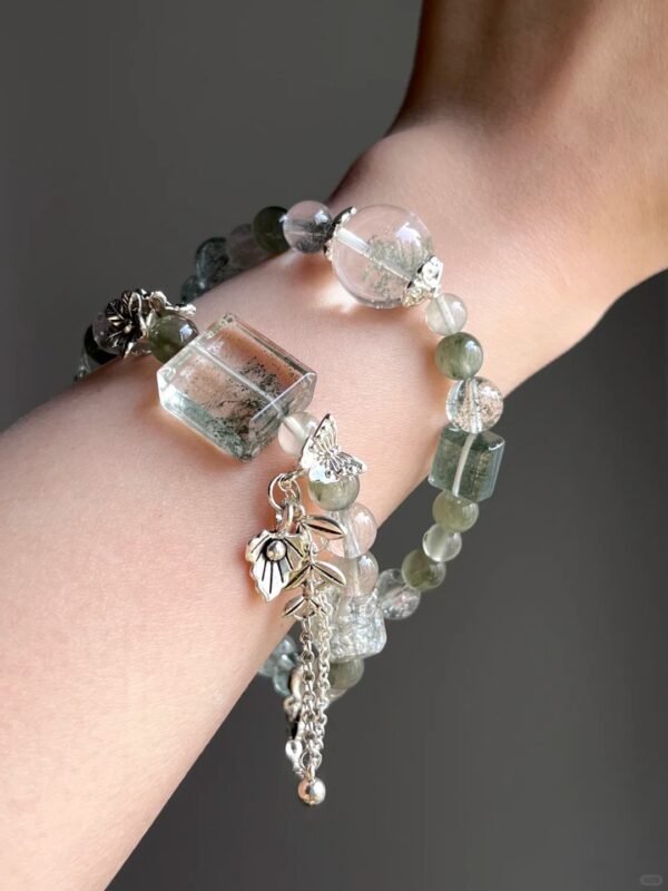 Multi-View of Multi-Gem Bracelet, Wood-Metal Energy Cycle