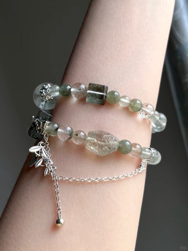 Hand-Adjusting Multi-Gem Bracelet, Wood-Metal Sync Boosts Spiritual Awakening