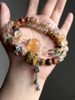 Multi-View of Multi-Gem Bracelet, Earth-Fire-Metal Energy Cycle