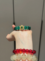 Multi-View Display Of Malachite Bracelet, Earth-Metal Wealth Finale